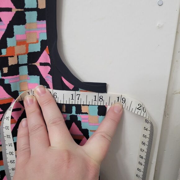 Uncle Frank Dress Womens Small Geometric Pattern Retro Mod Sleeveless Shift - Picture 4 of 6